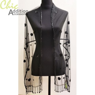Beaded shawl 21062-B